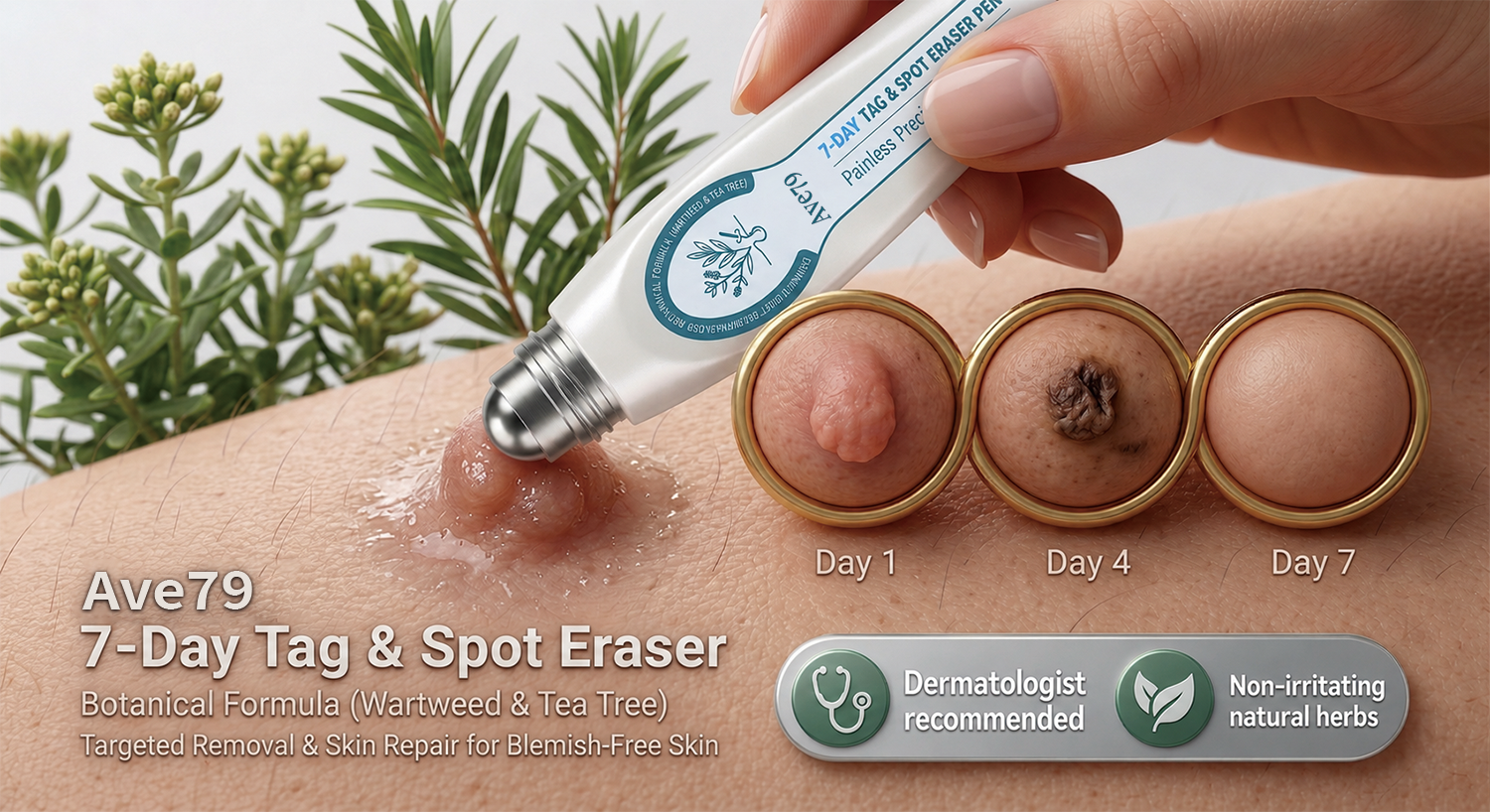 Seven-day tag and spot eraser process