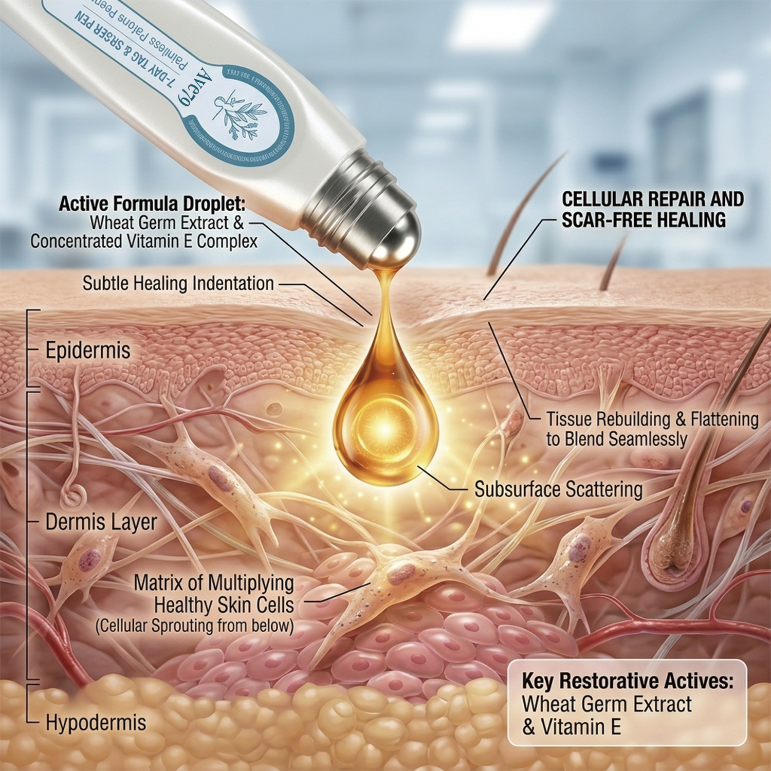 Vitamin E mechanism illustration